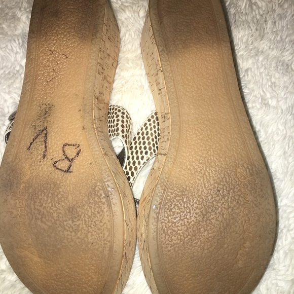 Sam Edelman Romy Leather Wedge Sandals - Picture 7 of 8